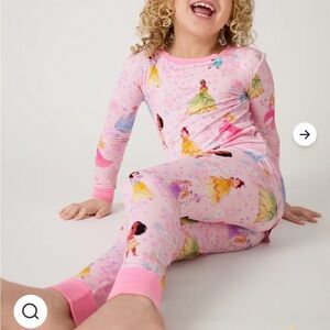 Little Sleepies Princess Pajama Set Girls 5/6